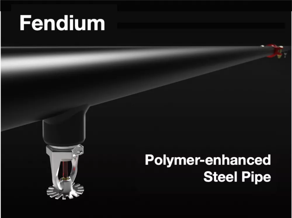 The refined Fendium steel tube The picture shows a black tube on a black background.